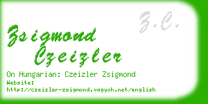 zsigmond czeizler business card